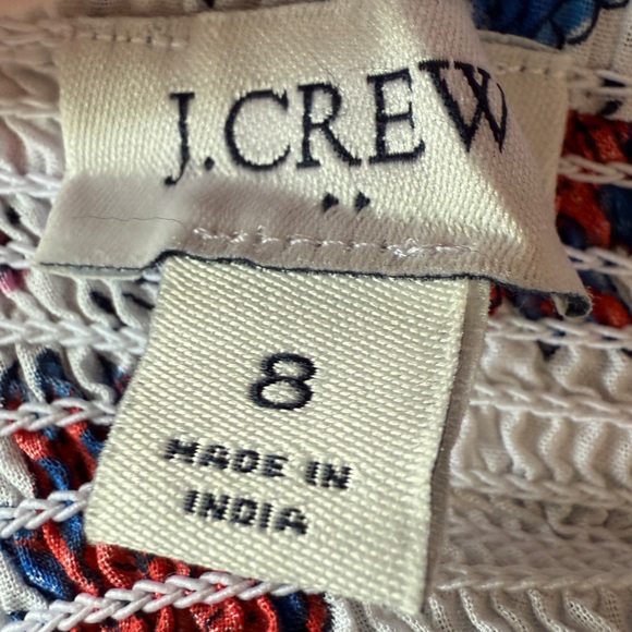 J.Crew Factory Squareneck Cotton Midi Dress Size 8 - Picture 3 of 9